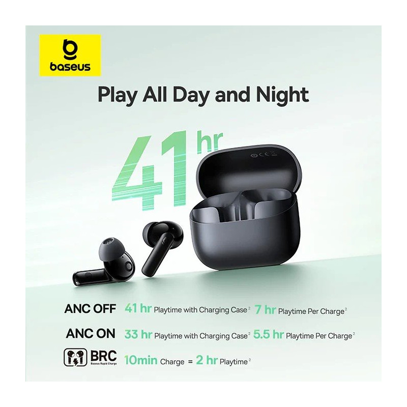 NONAME - Baseus Bass BP1 NC In-Ear Bezdrôtové Slúchadlá Galaxy Blue