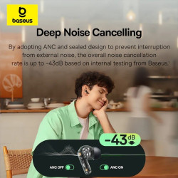 NONAME - Baseus Bass BP1 NC In-Ear Bezdrôtové Slúchadlá Galaxy Blue