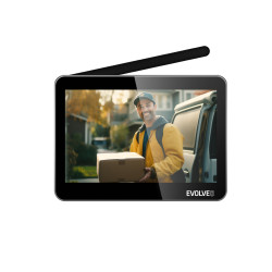 EVOLVEO DoorPhone W7, Sada domáceho bezdrôtového videotelefónu s WiFi čierny strieborný monitor