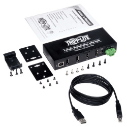 EATON - Rozbočovač 4x USB 2, priemyselný, odolnosť ESD 15kV, kovové Puzdro, možnosť montáže