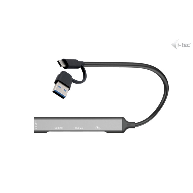 i-tec USB-A/USB-C Metal HUB 1x USB-C 3.1 + 3x USB 2.0