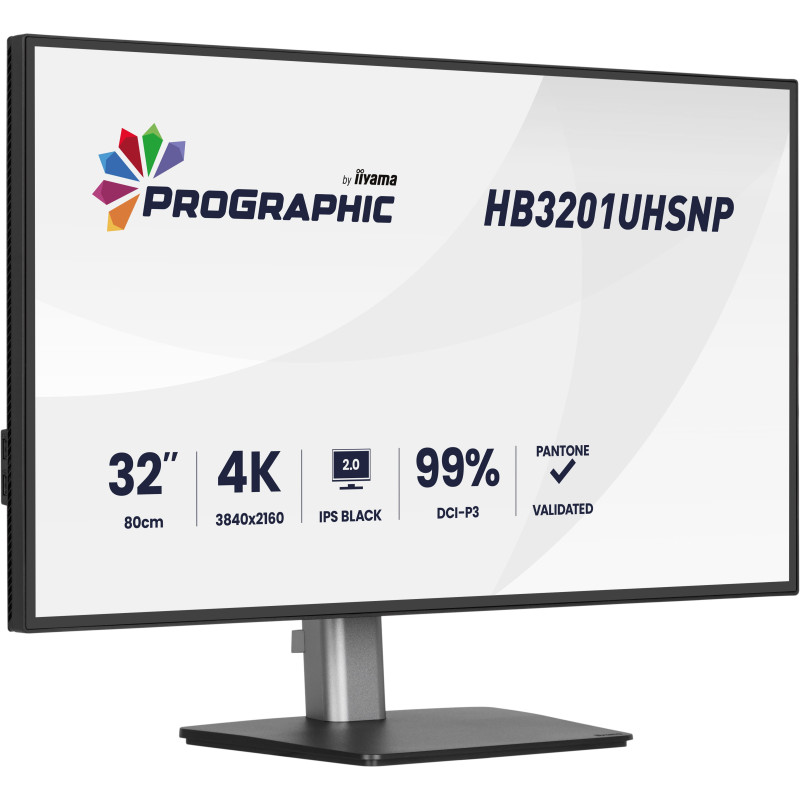 iiyama ProGraphic/HB3201UHSNP-B1/31,5''/IPS/4K UHD/60Hz/4ms/Čierna/3R