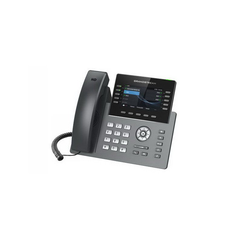 Grandstream GRP2615 SIP telefón, 4.3'' TFT bar. displej, 5 SIP účtov, 10 prog. hr., 2x1Gb, WiFi, BT