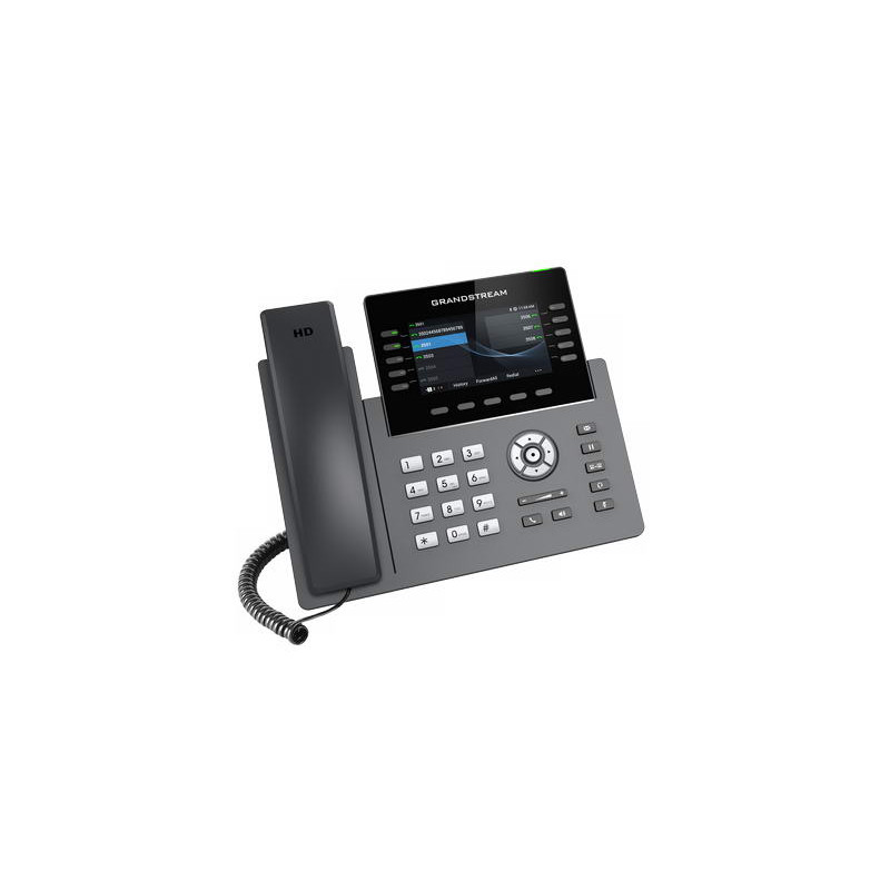 Grandstream GRP2615 SIP telefón, 4.3'' TFT bar. displej, 5 SIP účtov, 10 prog. hr., 2x1Gb, WiFi, BT