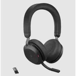 Jabra Evolve2 75/Stereo/ANC/USB-C/BT/Bezdrať/Čierna