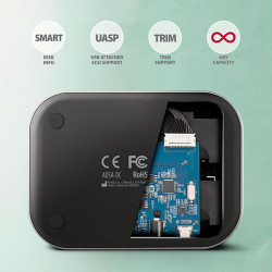 AXAGON ADSA-DC, USB-C 5Gbps - 2x SATA 6G 2.5''/3.5'' SSD/HDD CLONE DUAL dokovacia stanica