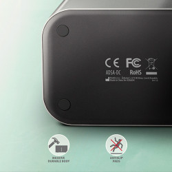 AXAGON ADSA-DC, USB-C 5Gbps - 2x SATA 6G 2.5''/3.5'' SSD/HDD CLONE DUAL dokovacia stanica