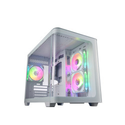 FSP S380-WA/Micro ATX/Transpar./Biela