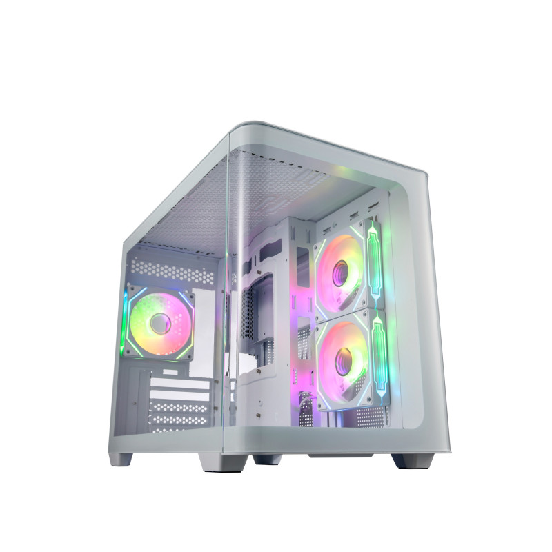 FSP S380-WA/Micro ATX/Transpar./Biela