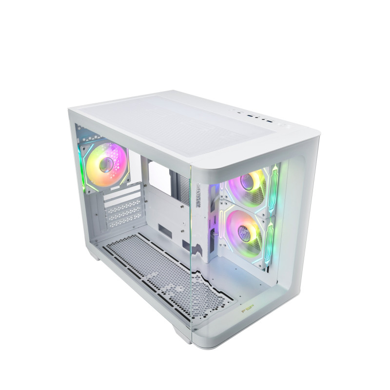 FSP S380-WA/Micro ATX/Transpar./Biela