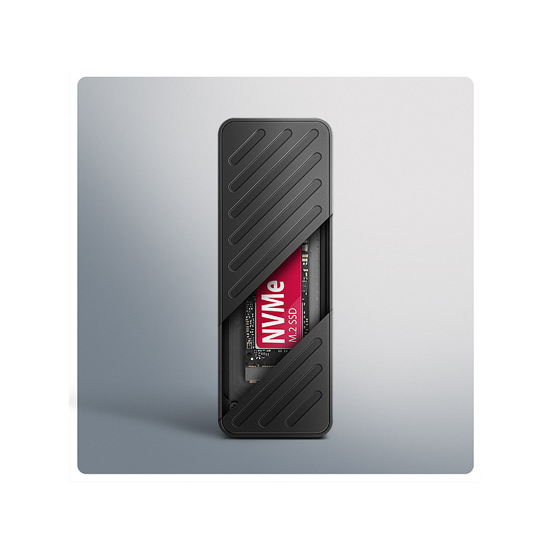 AXAGON EEM2-20G, USB-C 20Gbps - M.2 NVMe SSD kovový ARMORED box