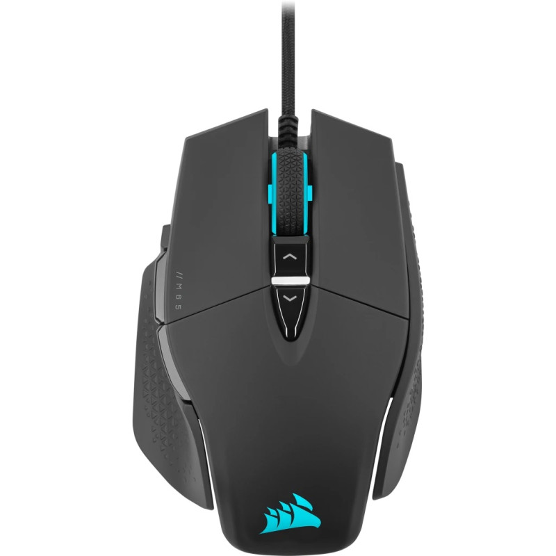 CORSAIR M65 RGB ULTRA/Herná/Optická/Pre pravákov/26 000 DPI/Drôtová USB/Čierna