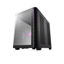 FSP M580-BP/Midi Tower/Transpar./Čierna
