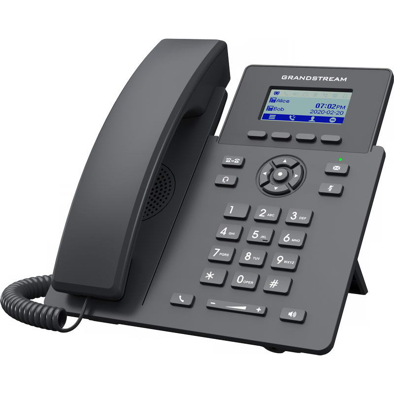 Grandstream GRP2601P SIP telefón, 2,21'' LCD displej, 2 SIP účty, 100Mbit port, PoE
