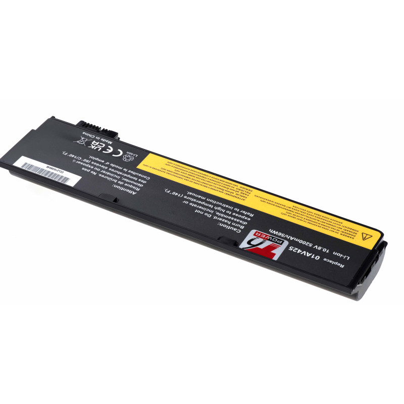 Batérie T6 Power pre Lenovo ThinkPad T470, T480, T570, T580, P51s, P52s, 5200mAh, 58Wh, 6cell