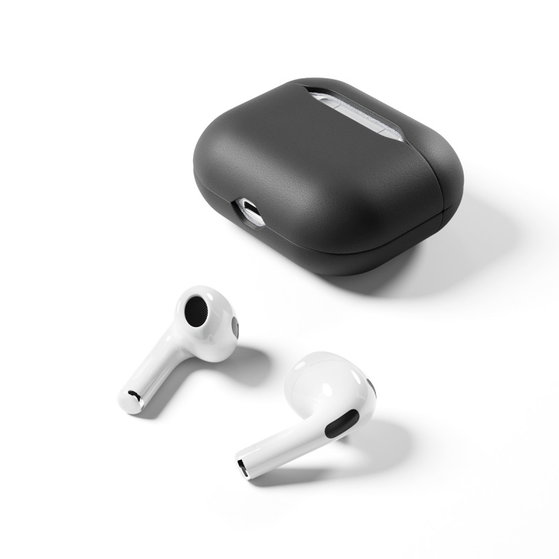 Epico Leather Case Airpods 3 - čierna