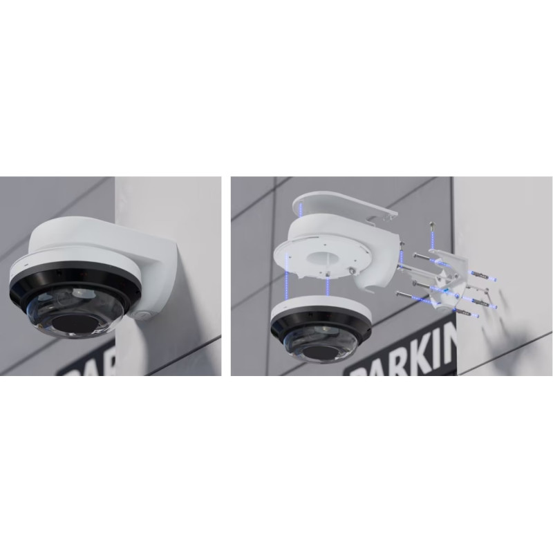 UBIQUITI ENTERPRISE - Ubiquiti UACC-AI-MS-4-AM-W - UniFi AI Multi Sensor 4 Camera Arm Mount, biela