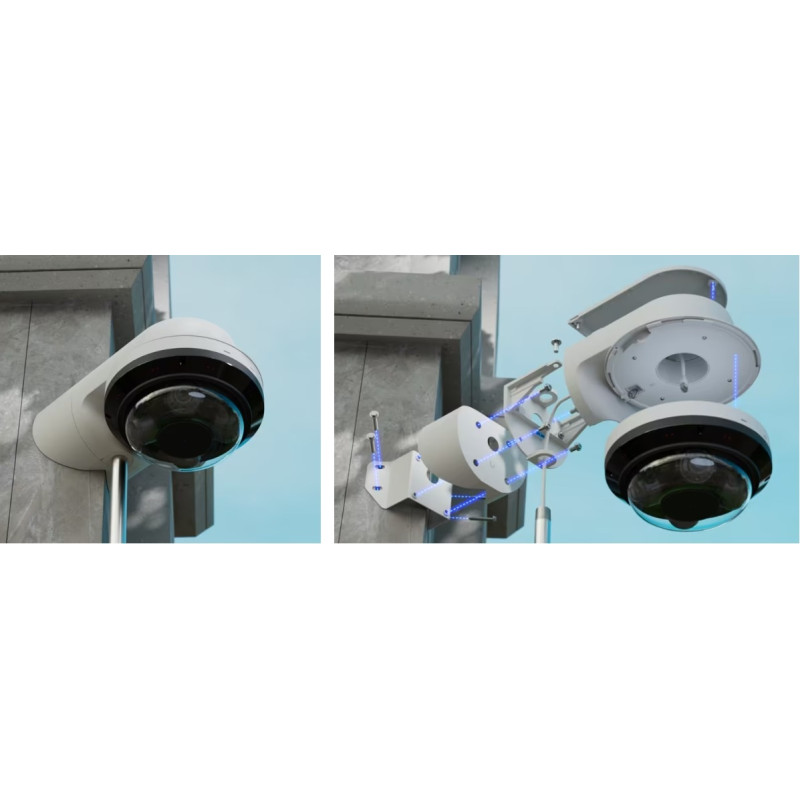 UBIQUITI ENTERPRISE - Ubiquiti UACC-AI-MS-4-AM-W - UniFi AI Multi Sensor 4 Camera Arm Mount, biela