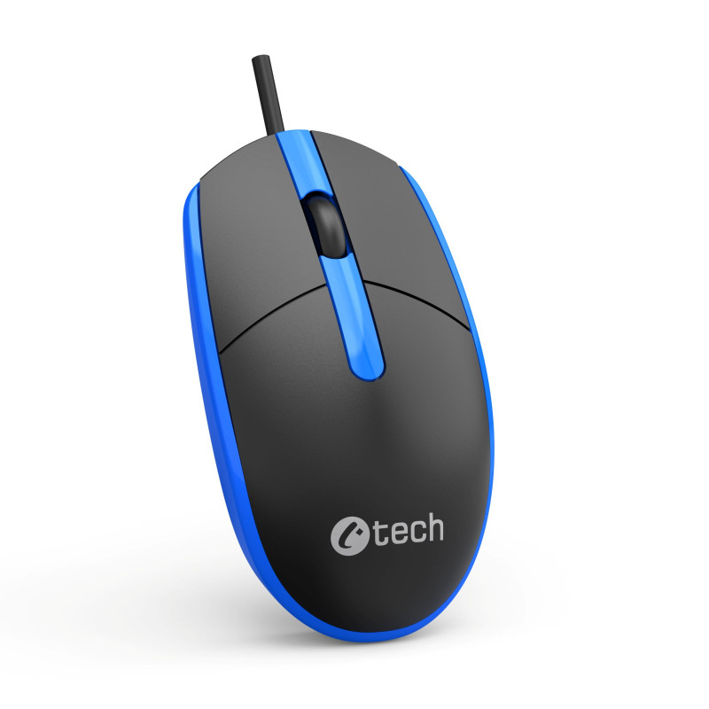 Myš C-TECH WM-10, černomodrá, USB