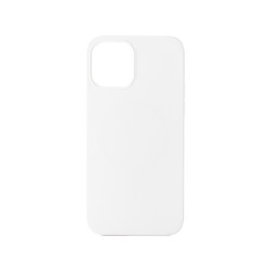 ER POWER Silikonový kryt CARNEVAL SNAP pre iPhone 12 mini s MagSafe - biela