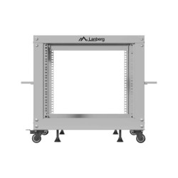 LANBERG OTVORENÝ RACK 19'' 9U 600X600-1100 NASTAVITEĽNÝ ŠEDÝ