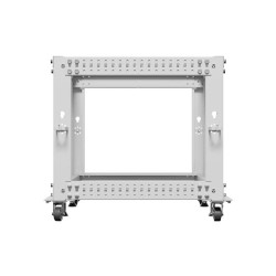 LANBERG OTVORENÝ RACK 19'' 9U 600X600-1100 NASTAVITEĽNÝ ŠEDÝ