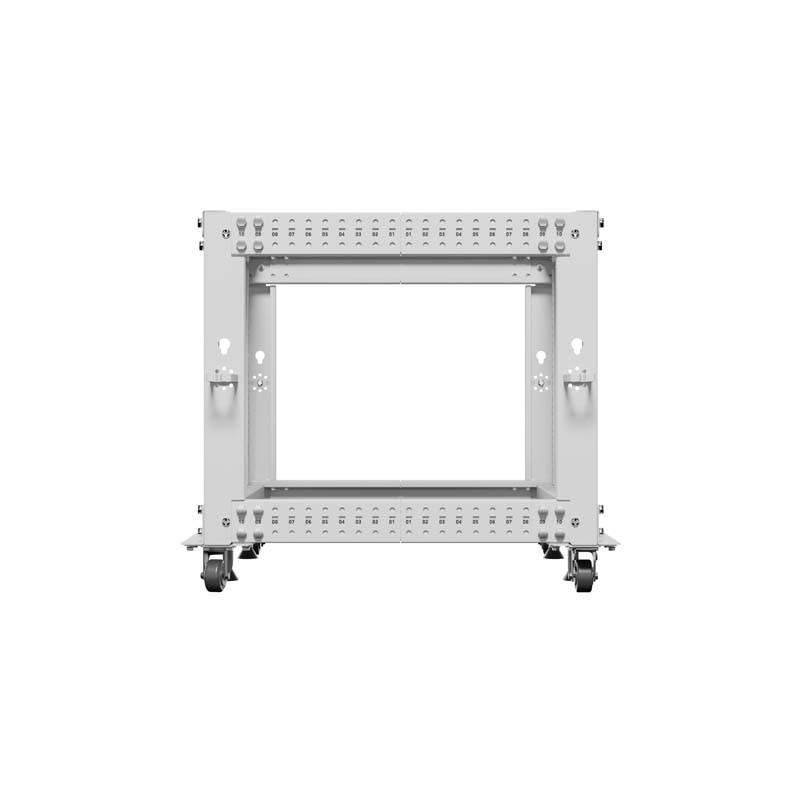 LANBERG OTVORENÝ RACK 19'' 9U 600X600-1100 NASTAVITEĽNÝ ŠEDÝ
