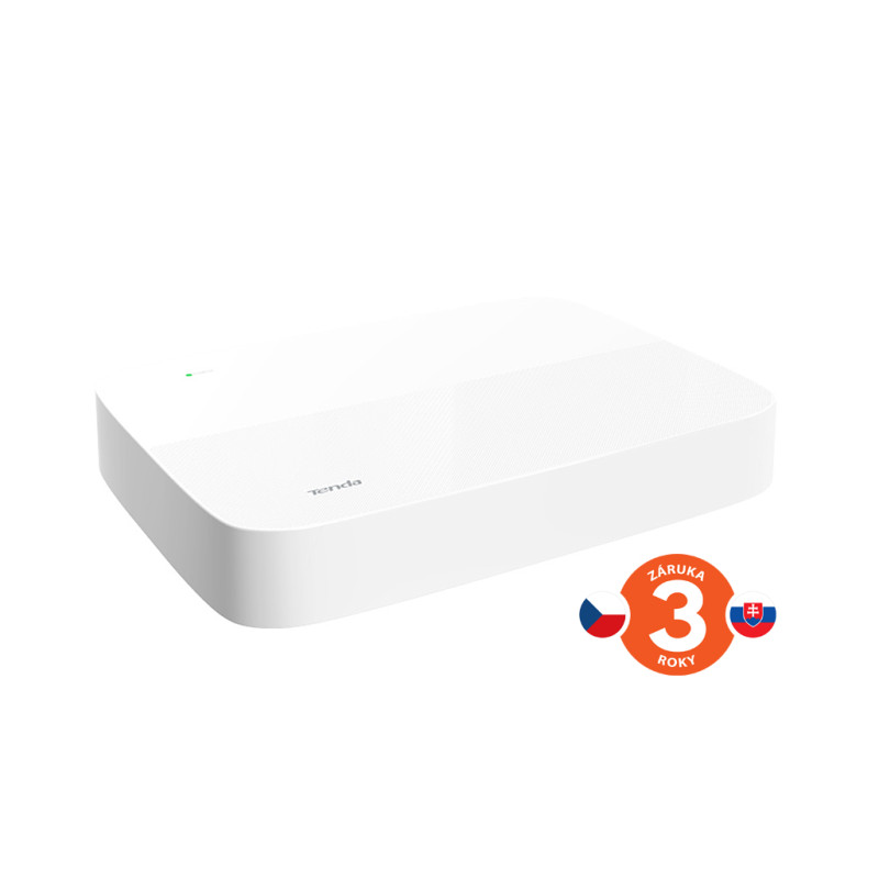 Tenda N6P-8H - PoE kamerový 4K NVR rekordér, 8 kanálov, H.265+, OnViF, zvuk, web. rozhranie, SK app