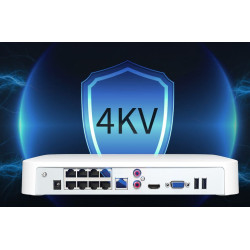 Tenda N6P-8H - PoE kamerový 4K NVR rekordér, 8 kanálov, H.265+, OnViF, zvuk, web. rozhranie, SK app