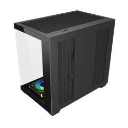 FSP M341-BA/Midi Tower/Transpar./Čierna