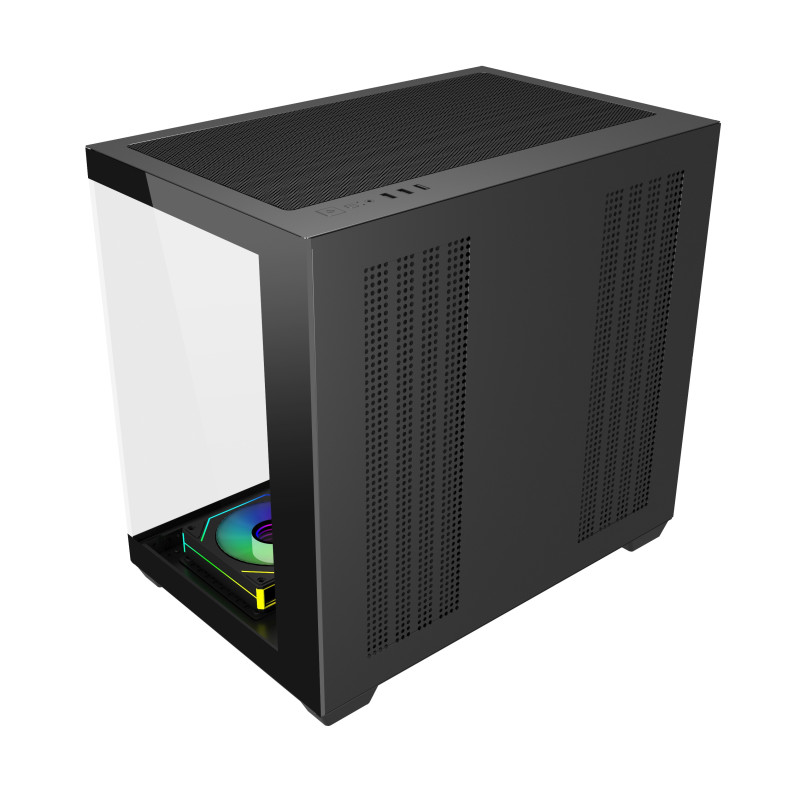 FSP M341-BA/Midi Tower/Transpar./Čierna