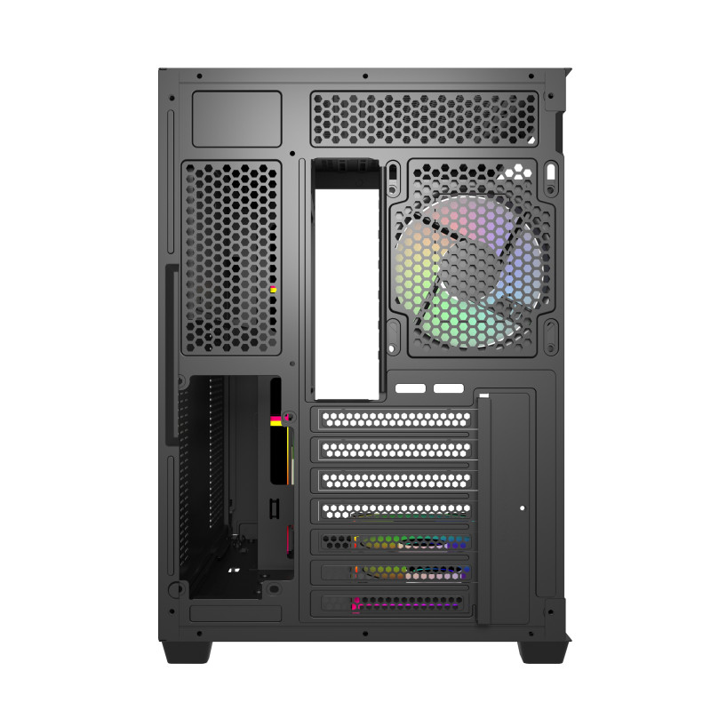 FSP M341-BA/Midi Tower/Transpar./Čierna