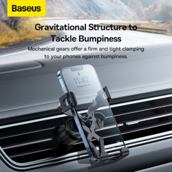 NONAME - Baseus Univerzálny držiak do auta Gravity Air Vent s upevnením do ventilačnej mriežky čierny