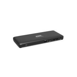NONAME - PORT CONNECT Dokovacia stanica pre kancelárie, USB-C, 2x4K, čierna