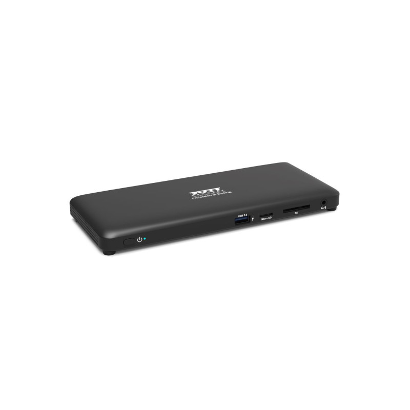 NONAME - PORT CONNECT Dokovacia stanica pre kancelárie, USB-C, 2x4K, čierna