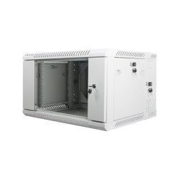 LANBERG RACKOVÁ SKRIŇA 19'' DVOJDIELNA NÁSTENNÁ 6U/600X600 (FLAT PACK) ŠEDÁ