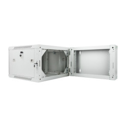 LANBERG RACKOVÁ SKRIŇA 19'' DVOJDIELNA NÁSTENNÁ 6U/600X600 (FLAT PACK) ŠEDÁ