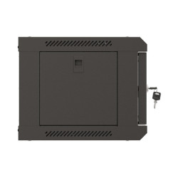 LANBERG RACKOVÁ SKRIŇA 19'' NÁSTENNÁ 4U/540X350 (FLAT PACK) S PRESKLENÝMI DVERMI ČIERNA