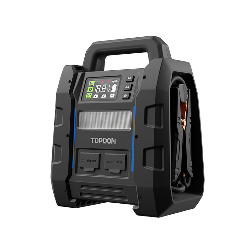 VIKING - TOPDON štartér a tester autobatérie V4500Plus/32000mAh(120Wh)/max. výstupný preud 4500A//IP65
