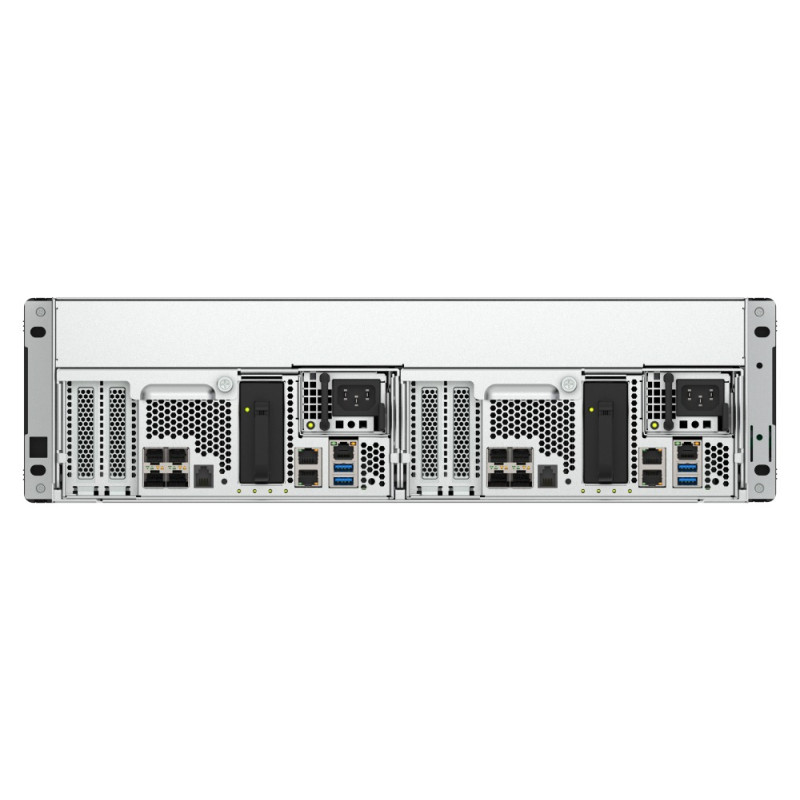QNAP ES1686dc-R2-2142IT-128G (Duálny radič, 2x Xeon, 2x 64GB RAM, 16x 3,5'' SAS, 6x GbE, 8x 10Gb SFP+)