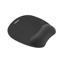 Podložka pod myš ergonomická Natec CHIPMUNK, pamäťová pena, čierna, 230x200 mm