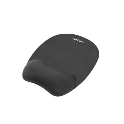 Podložka pod myš ergonomická Natec CHIPMUNK, pamäťová pena, čierna, 230x200 mm