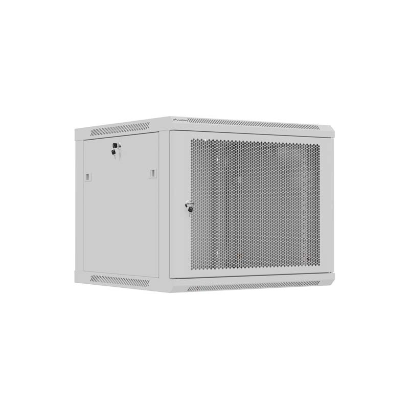 LANBERG NÁSTENNÁ INŠTALAČNÁ SKRIŇA 19'' 9U 600X600 ŠEDÉ PERFOROVANÉ DVERE (PLOCHÉ BALENIE)