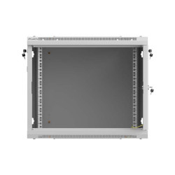 LANBERG NÁSTENNÁ INŠTALAČNÁ SKRIŇA 19'' 9U 600X600 ŠEDÉ PERFOROVANÉ DVERE (PLOCHÉ BALENIE)