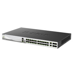D-Link DMS-3130-30TS/E L3 Stck. Mng. switch 24x 2,5GBASE-T, 2x 10GBASE-T, 4x 25G SFP28