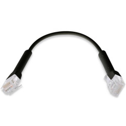 Ubiquiti U-Cable-Patch-RJ45-BK-50, Ethernet Patch Kabel, 0,1m (0,22m s konektormi), Cat6, černý (50ks)