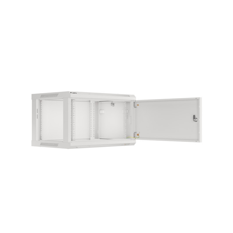 LANBERG RACKOVÁ SKRIŇA 19'' PRO MONTÁŽ NA STENU 6U/600X450 PRO VLASTNÚ MONTÁŽ S KOVOVÝMI DVERAMI ŠEDÁ