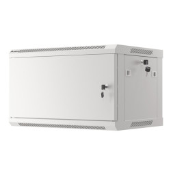 LANBERG RACKOVÁ SKRIŇA 19'' PRO MONTÁŽ NA STENU 6U/600X450 PRO VLASTNÚ MONTÁŽ S KOVOVÝMI DVERAMI ŠEDÁ