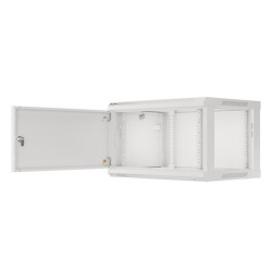 LANBERG RACKOVÁ SKRIŇA 19'' PRO MONTÁŽ NA STENU 6U/600X450 PRO VLASTNÚ MONTÁŽ S KOVOVÝMI DVERAMI ŠEDÁ