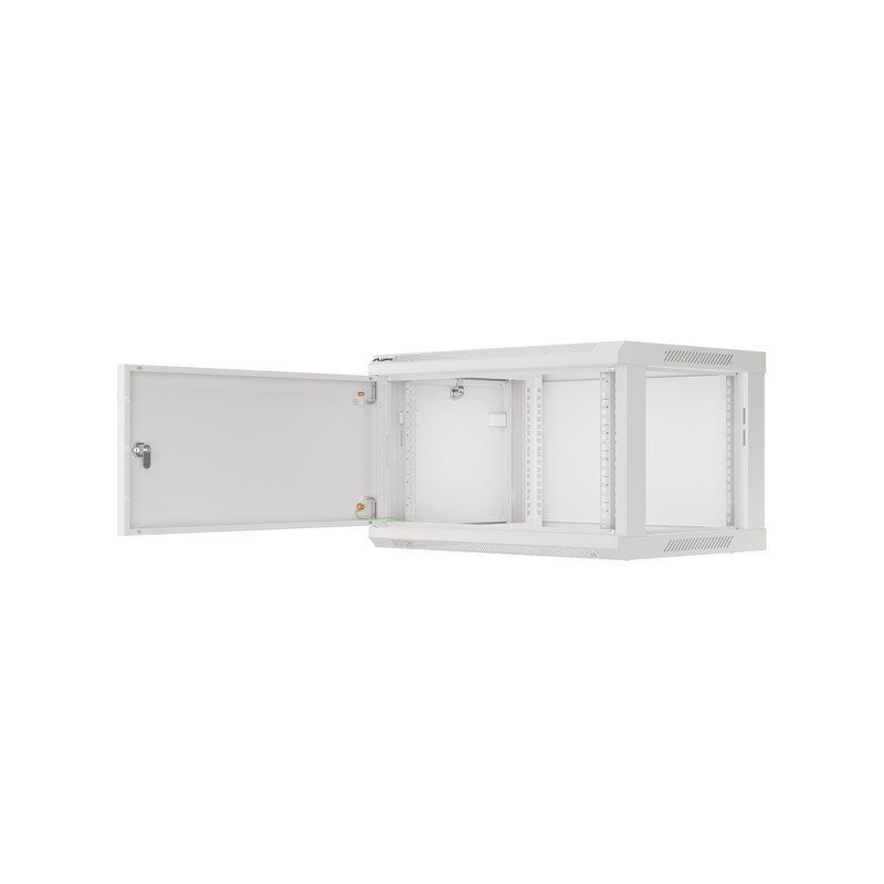 LANBERG RACKOVÁ SKRIŇA 19'' PRO MONTÁŽ NA STENU 6U/600X450 PRO VLASTNÚ MONTÁŽ S KOVOVÝMI DVERAMI ŠEDÁ